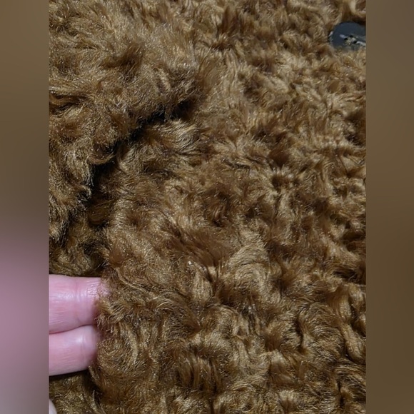 ZARA  try Collection faux fur brown women's coat Sz. Medium $60 NWT - Picture 2 of 10